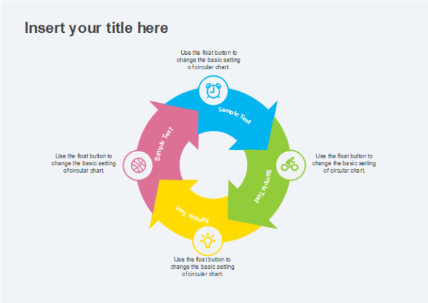 Free Blank Circular Arrow Flow Chart Template  Sample