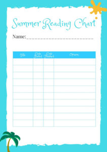 Free Blank Language To Literacy Chart Template Word