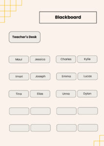 Free Blank U Shaped Classroom Seating Chart Template Word Sample