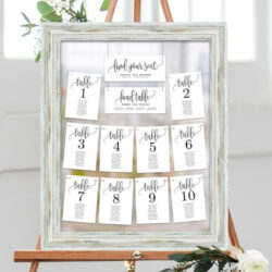 Free Blank Wedding Head Table Seating Chart Template Word Sample