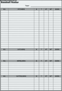 Free Custom Flag Football Depth Chart Template Excel