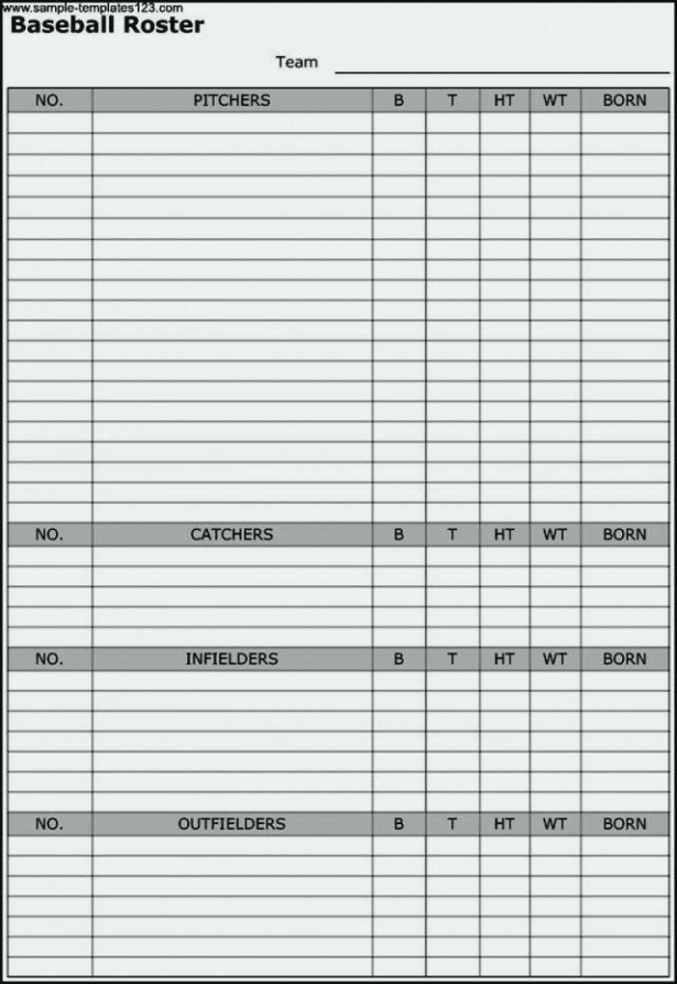 Free Custom Flag Football Depth Chart Template Excel