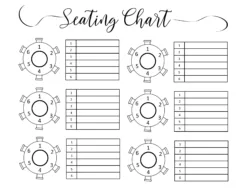 Free Editable Fashion Show Seating Chart Template Excel