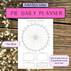 Free Editable Time Management Pie Chart Template  Sample