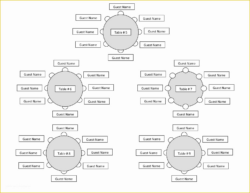 Free  Fashion Show Seating Chart Template Doc