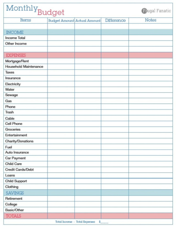 Free  Household Chart Of Accounts Template Doc