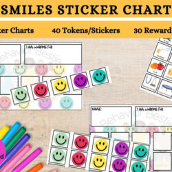 Printable Smiley Face Behavior Chart Template Word Sample