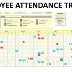 editable employee absence tracking excel template 2017 ~ excel templates employee sick time tracking template