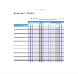 editable examples of attendance controller school attendance tracking templates