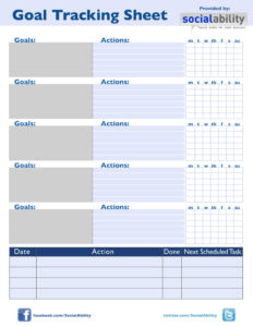 editable free goal tracking sheet student goal tracking template excel