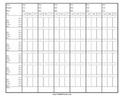 Editable Personal Training Progress Chart Template  Sample