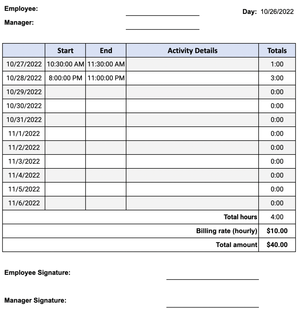 free 6 google sheets time tracking templates  quidlo consultant time tracking template excel