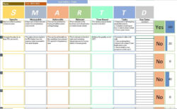 free smart goal template excel smart goal tracking template doc