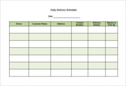 printable delivery schedule template 8 free word excel pdf format template material delivery tracking template example