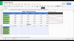 sample tracking student progress with google sheets  youtube student performance tracking template excel