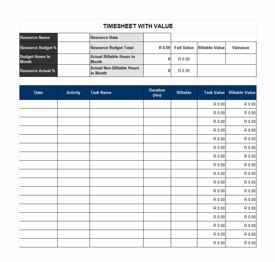 time tracking sheet printable attorney time tracking template