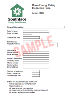 Home Energy Audit Form Template