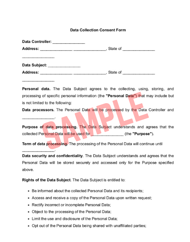Information Sharing Consent Form Template