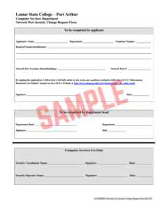Network Change Request Form Template