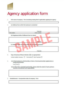 Recruitment Agency Application Form Template